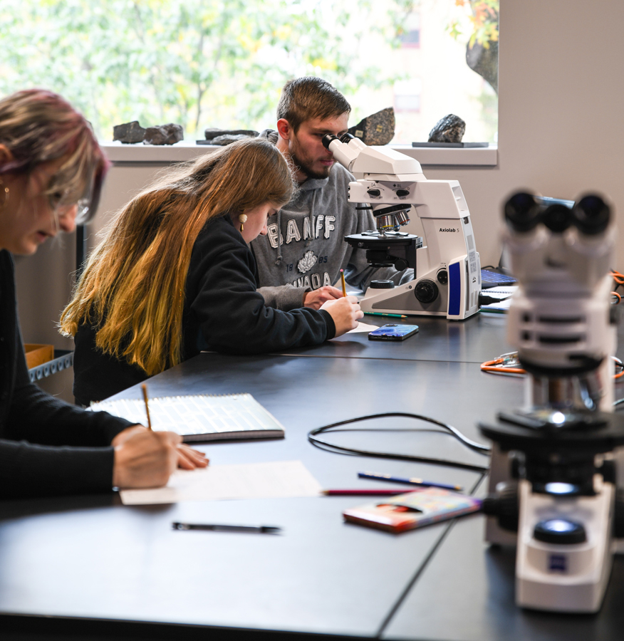 Newly renovated classrooms and study areas are found within the new Crouse Hall.